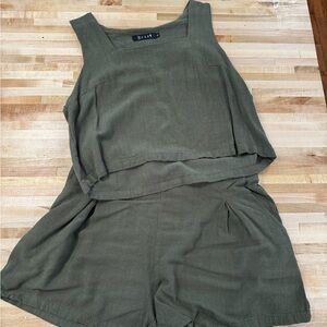Green Two Piece Set